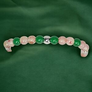 Watermelon Tourmaline & Jade Mala Y2K Lower East Side Gender Neutral 00s 2000s